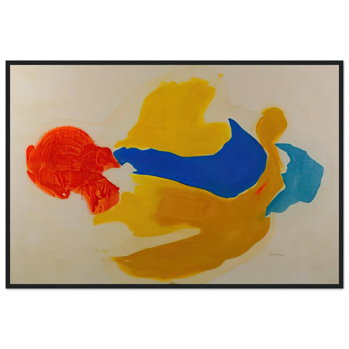 Blue Jay - 1963  United States Framed Poster | Helen Frankenthaler Framed Prints Wall Art | Frankenthaler Helen