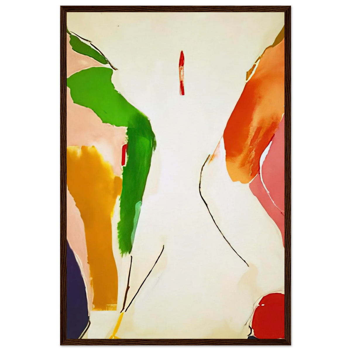 Living Edge - 1973 Framed Poster | Helen Frankenthaler Framed Prints Wall Art | Frankenthaler Helen