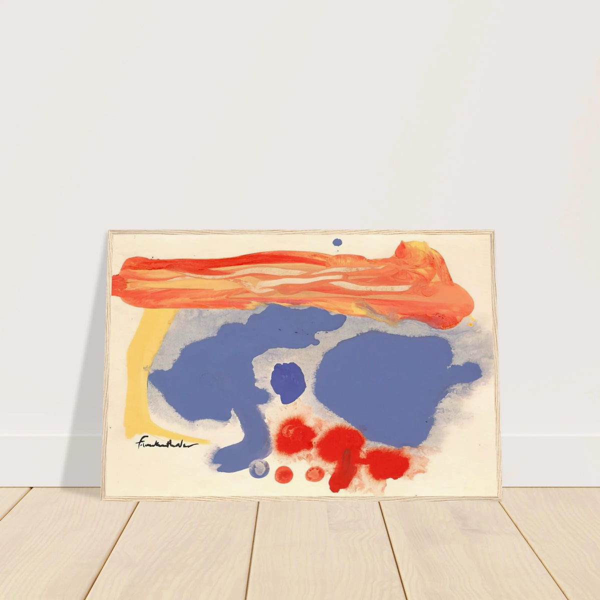 Summerscene, Provincetown - 1961 Framed Poster | Helen Frankenthaler Framed Prints Wall Art | Frankenthaler Helen