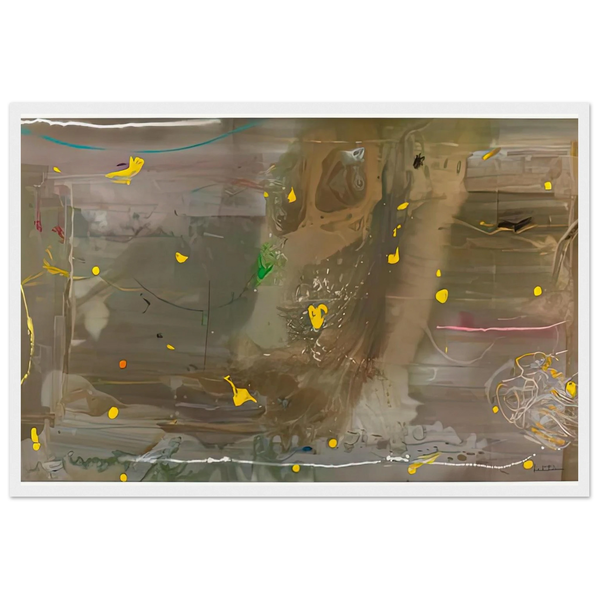 Halley’s Comet, 1985- Framed Poster | Helen Frankenthaler Framed Prints Wall Art | Frankenthaler Helen