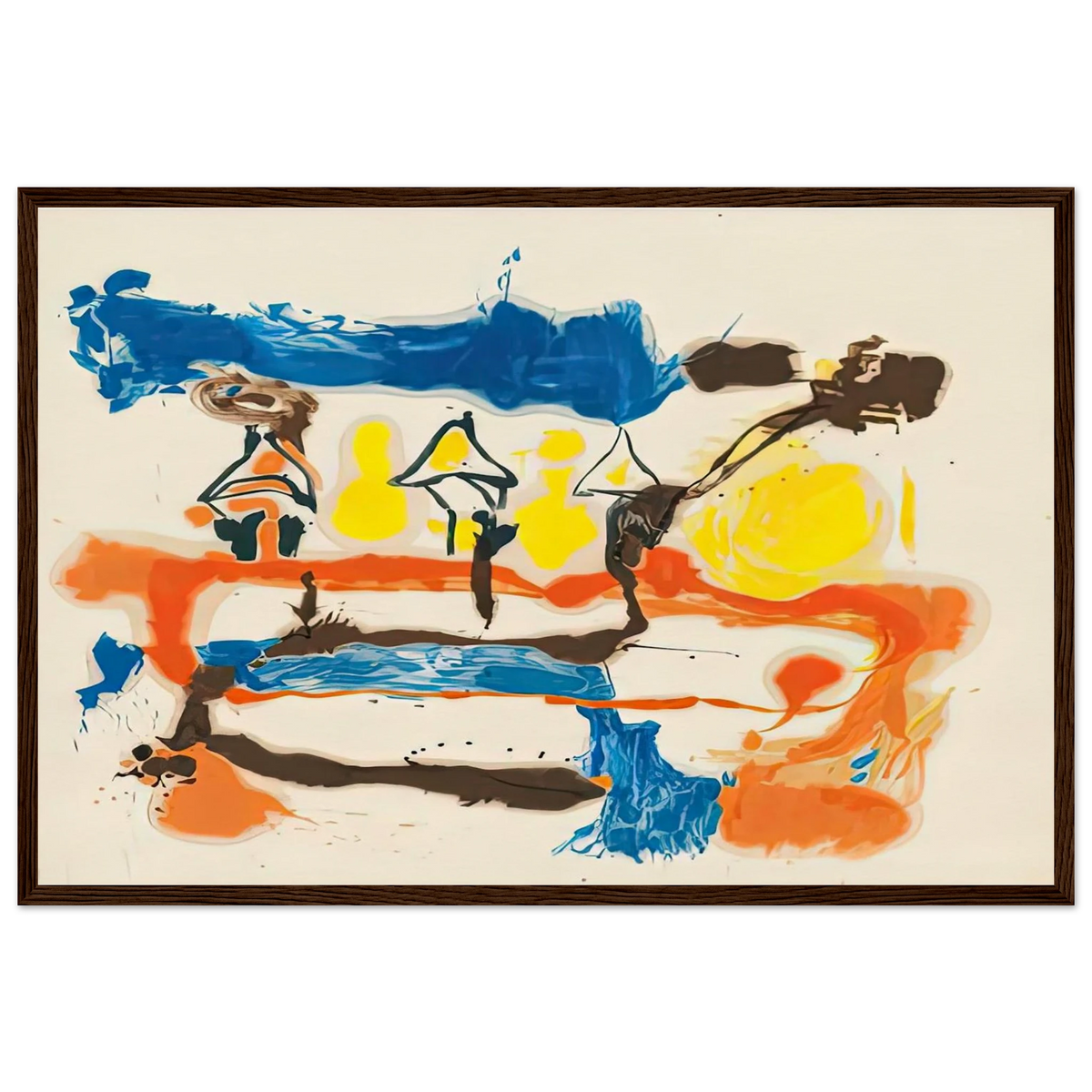 Fable, 1961- Framed Poster | Helen Frankenthaler Framed Prints Wall Art | Frankenthaler Helen