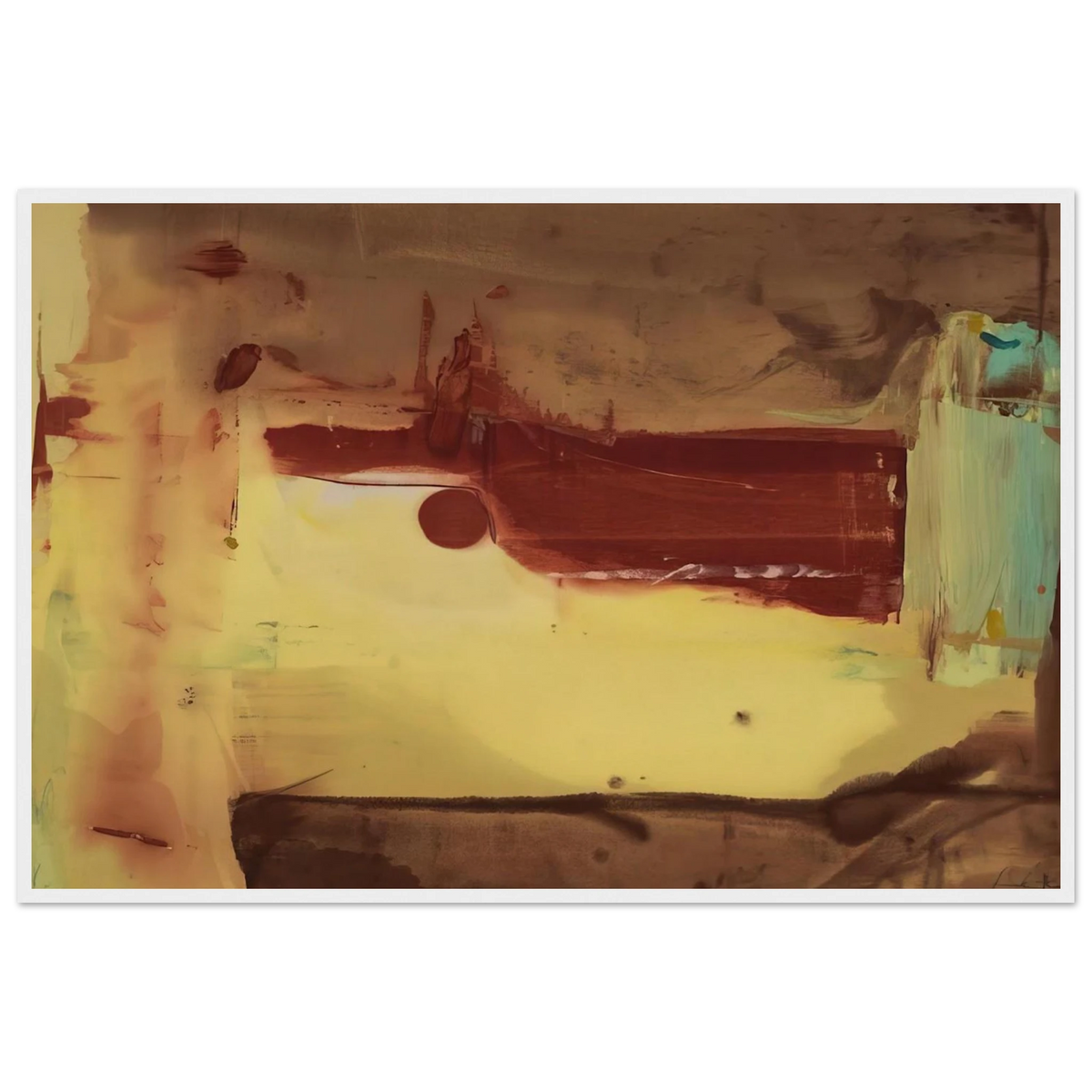 Desert Pass - 1976 Framed Poster | Helen Frankenthaler Framed Prints Wall Art | Frankenthaler Helen
