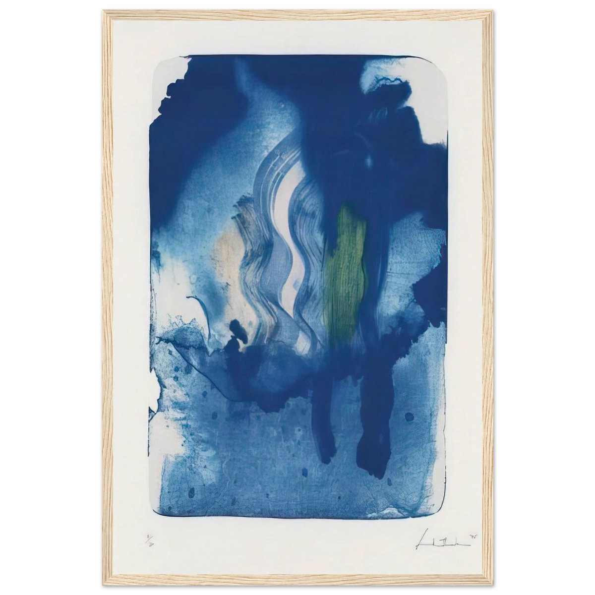 Reflections V - 1995 Framed Poster | Helen Frankenthaler Framed Prints Wall Art | Frankenthaler Helen