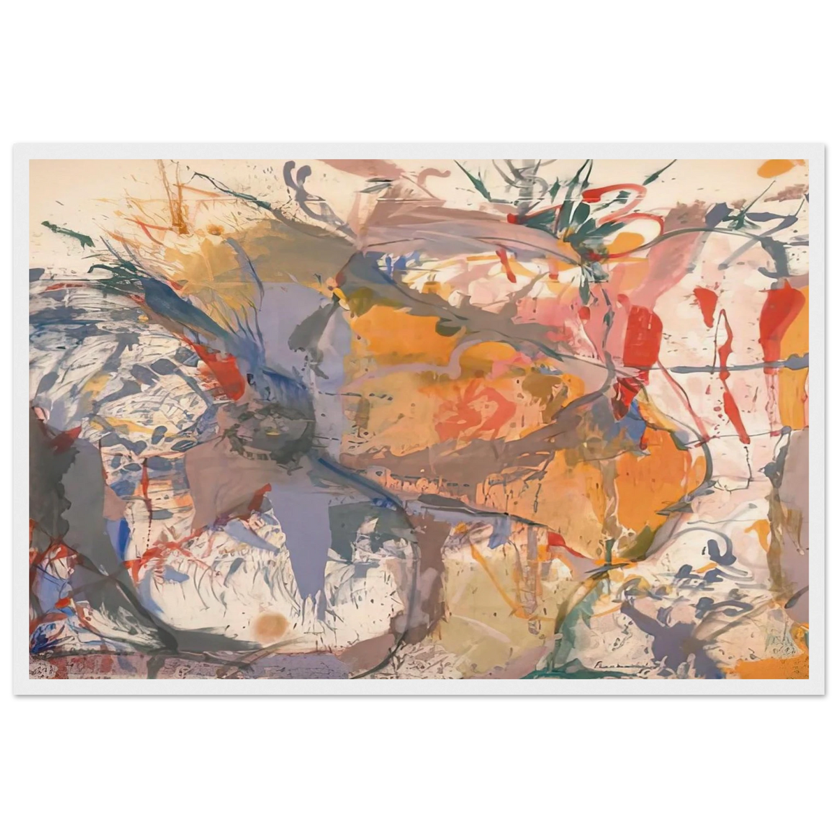 Before the Caves, 1958- Framed Poster | Helen Frankenthaler Framed Prints Wall Art | Frankenthaler Helen