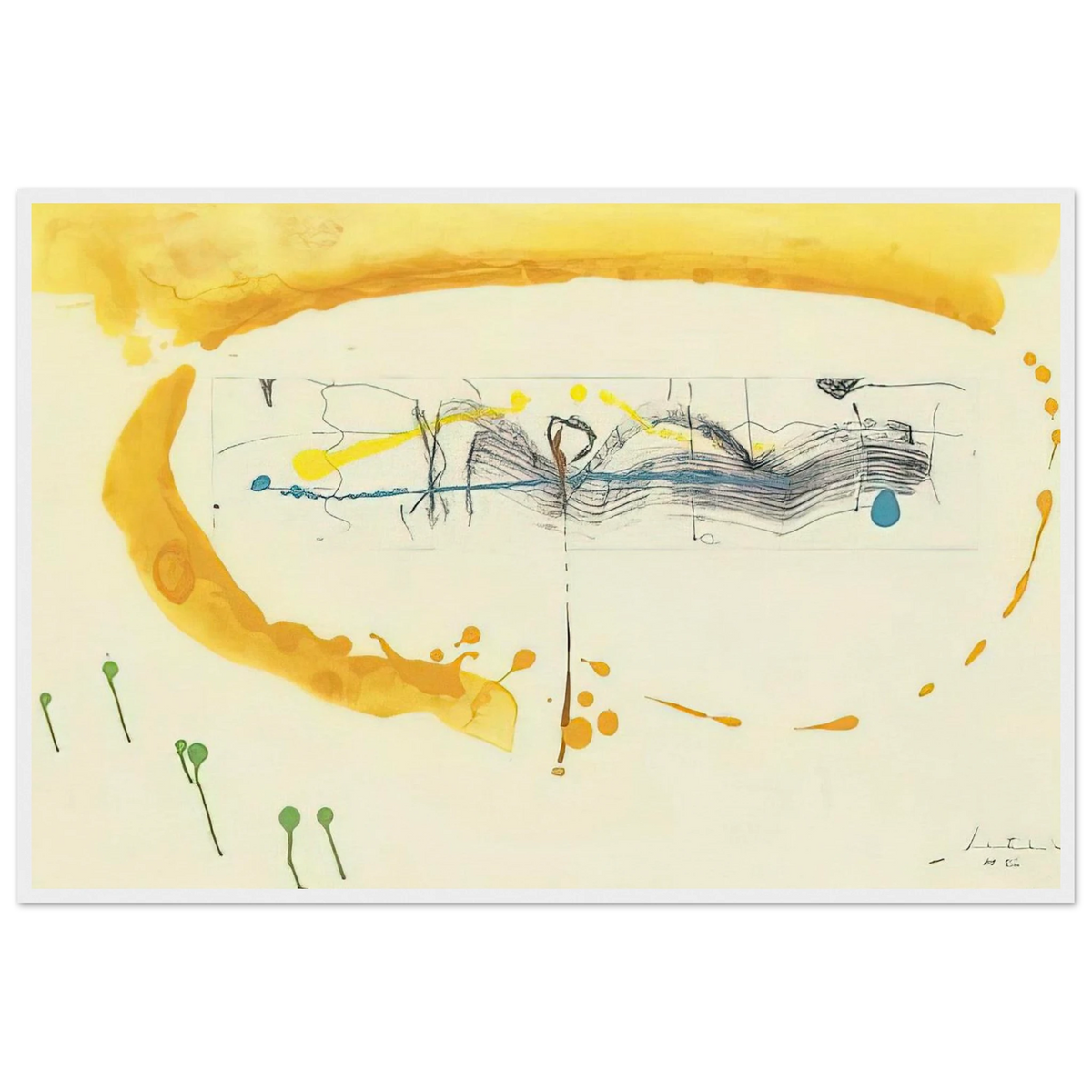 Making Music - 2000 Framed Poster | Helen Frankenthaler Framed Prints Wall Art | Frankenthaler Helen