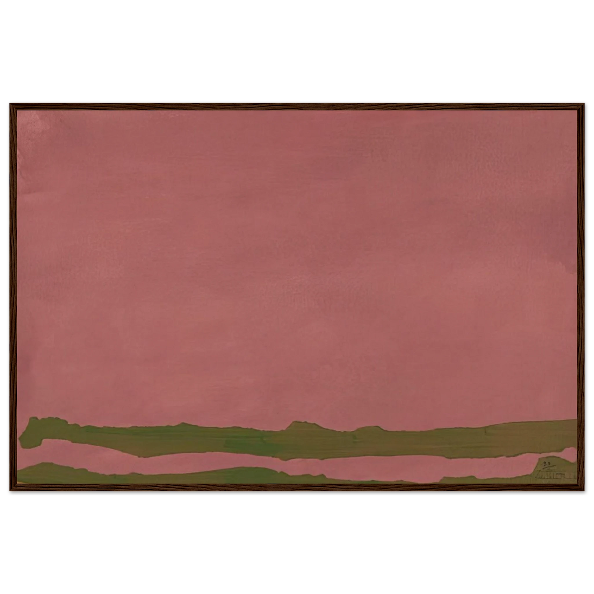 Green Likes Mauve - 1970 Framed Poster | Helen Frankenthaler Framed Prints Wall Art | Frankenthaler Helen