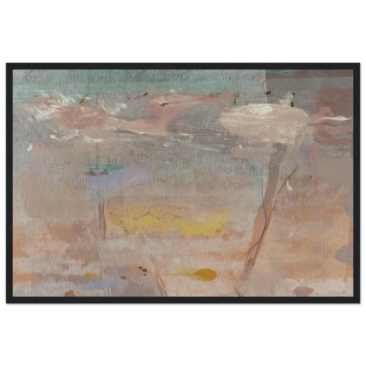 Monotype I - 1981 Framed Poster | Helen Frankenthaler Framed Prints Wall Art | Frankenthaler Helen