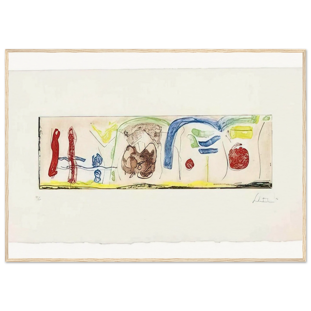 Bridges - 1996 Framed Poster | Helen Frankenthaler Framed Prints Wall Art | Frankenthaler Helen