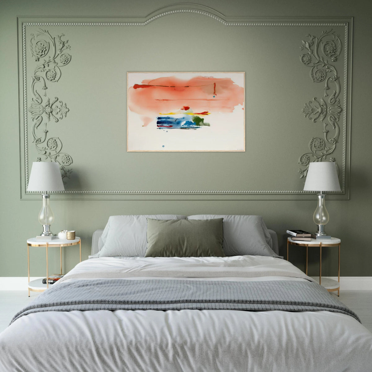Santa Fe II - 1986 Framed Poster | Helen Frankenthaler Framed Prints Wall Art | Frankenthaler Helen