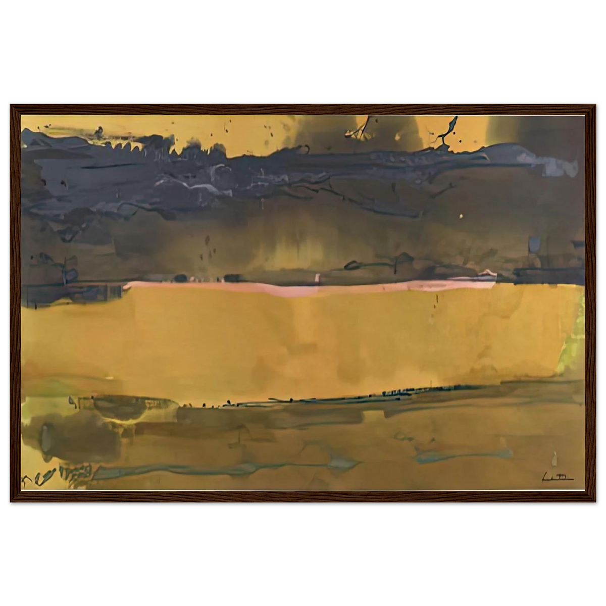 Shippan October, 1981- Framed Poster | Helen Frankenthaler Framed Prints Wall Art | Frankenthaler Helen