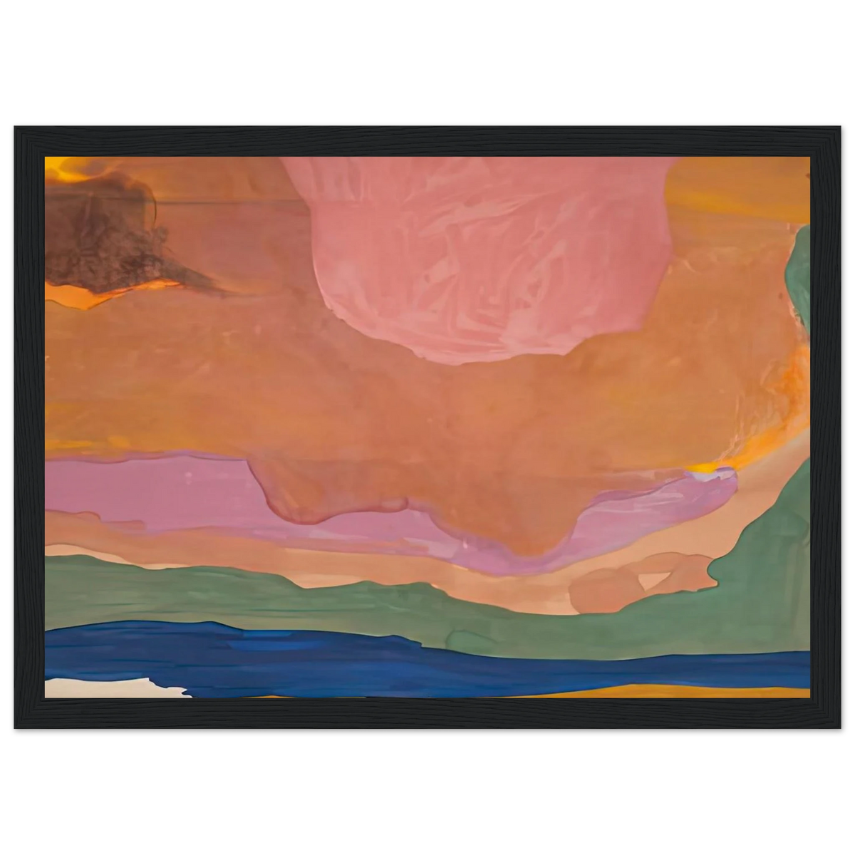 Flood, 1967- Framed Poster | Helen Frankenthaler Framed Prints Wall Art | Frankenthaler Helen