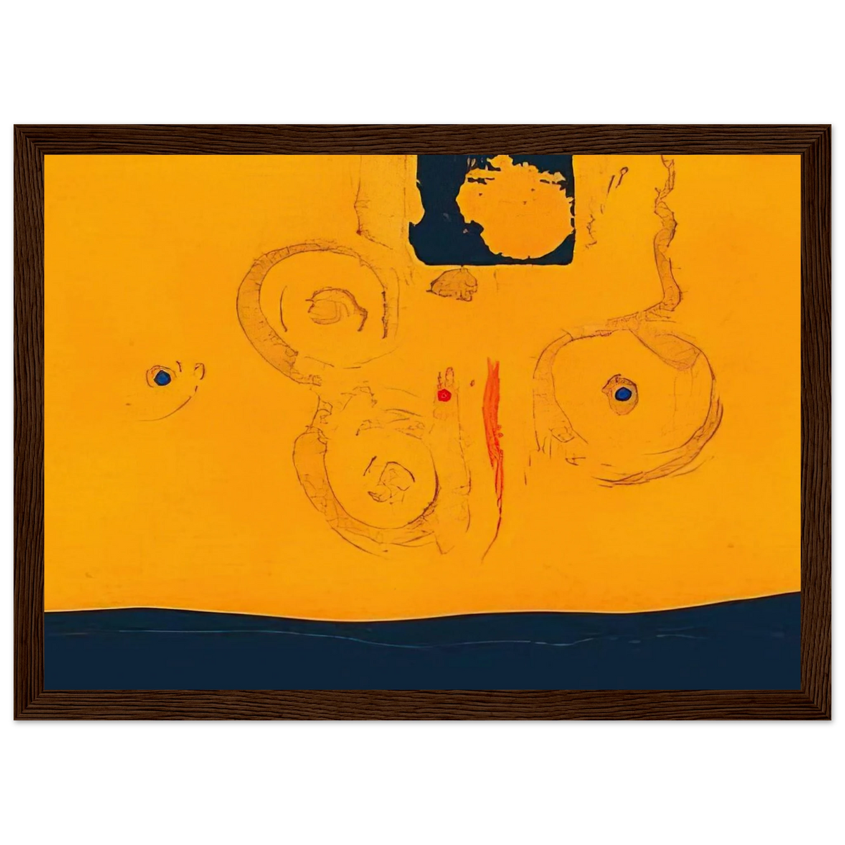 Plaza Real - 1988 Framed Poster | Helen Frankenthaler Framed Prints Wall Art | Frankenthaler Helen