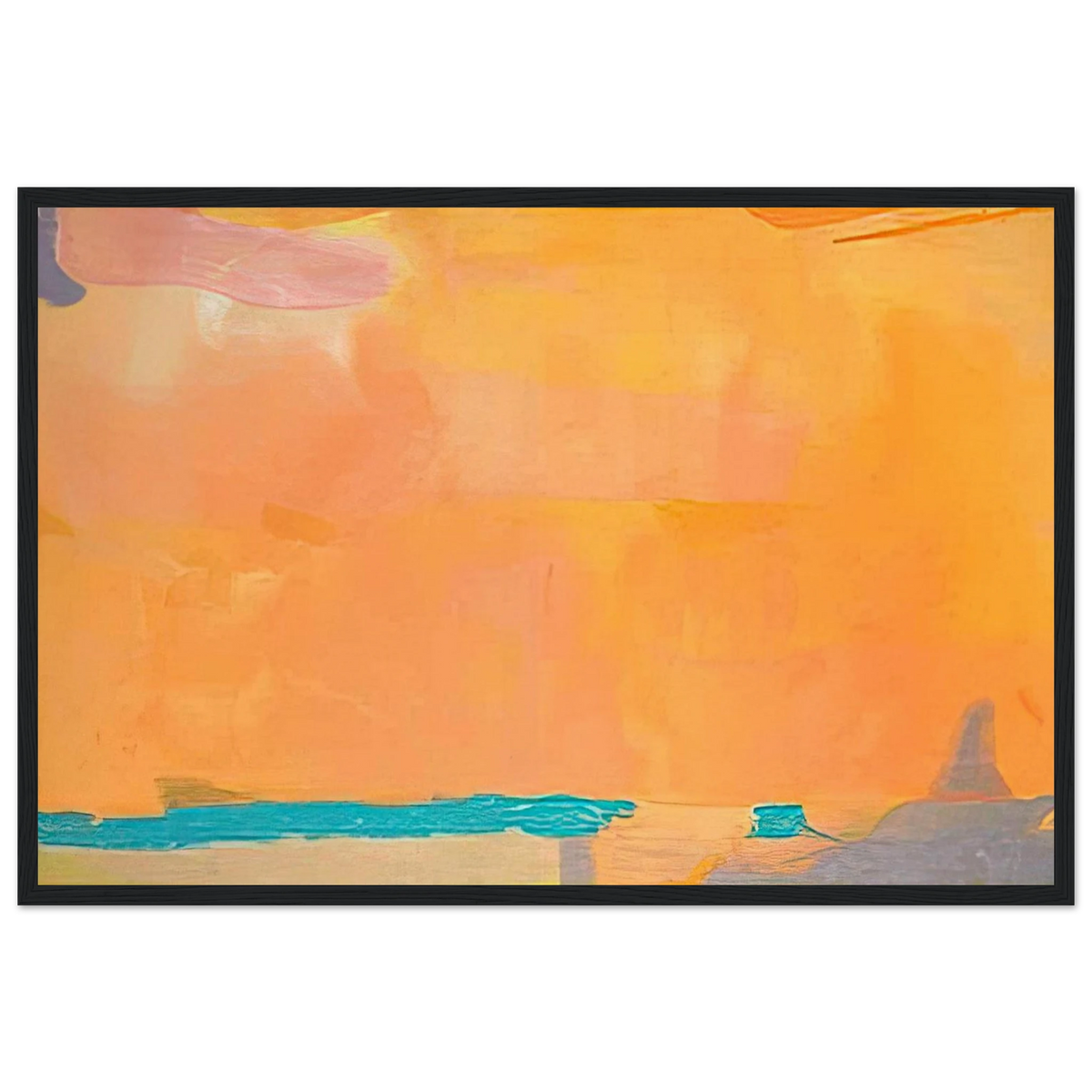 Royal Fireworks - 1975 Framed Poster | Helen Frankenthaler Framed Prints Wall Art | Frankenthaler Helen