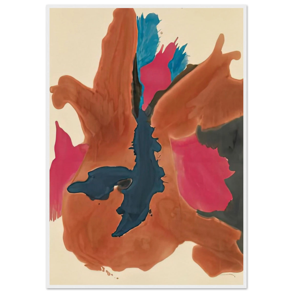 Pink Lady, 1963- Framed Poster | Helen Frankenthaler Framed Prints Wall Art | Frankenthaler Helen