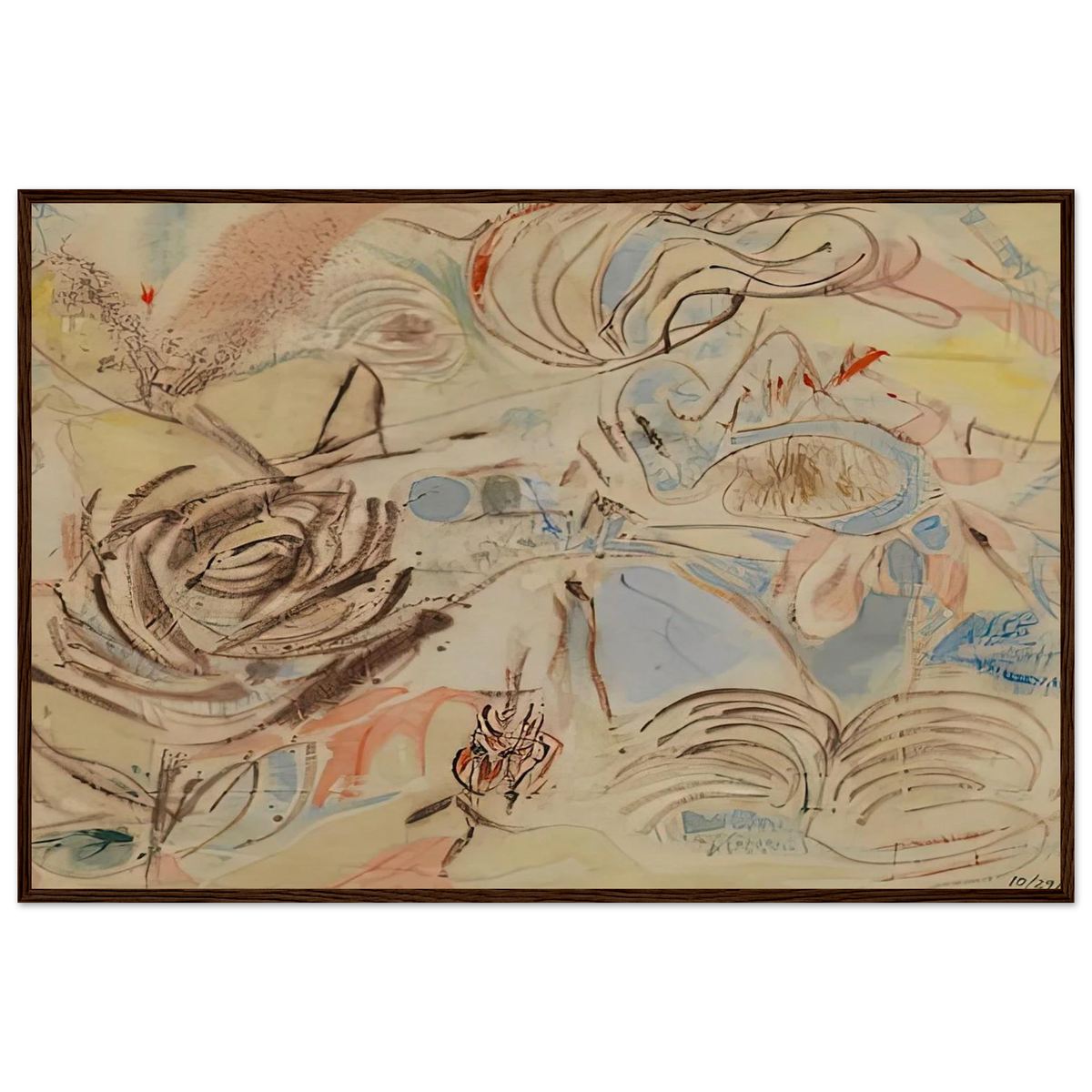 10 29 52, 1952- Framed Poster | Helen Frankenthaler Framed Prints Wall Art | Frankenthaler Helen