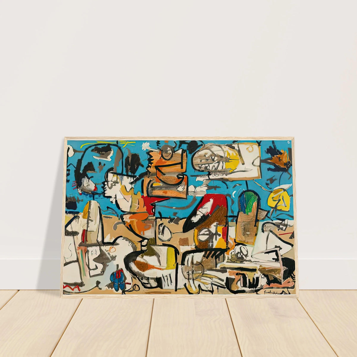 Untitled, 1951- Framed Poster | Helen Frankenthaler Framed Prints Wall Art | Frankenthaler Helen