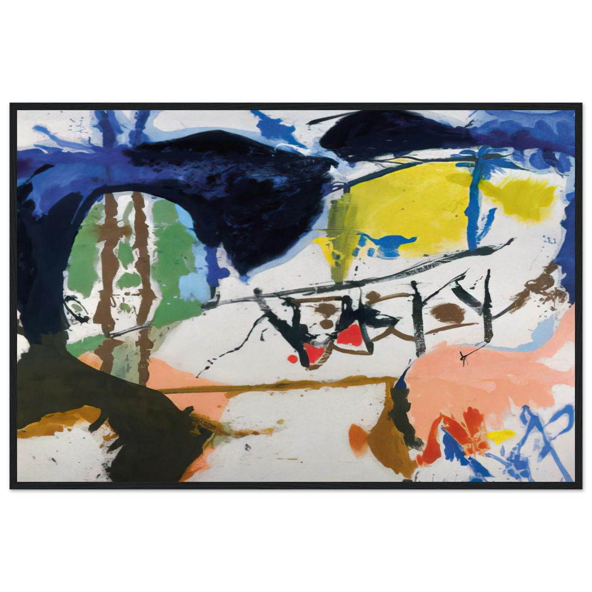 Acres - 1959 Framed Poster | Helen Frankenthaler Framed Prints Wall Art | Frankenthaler Helen