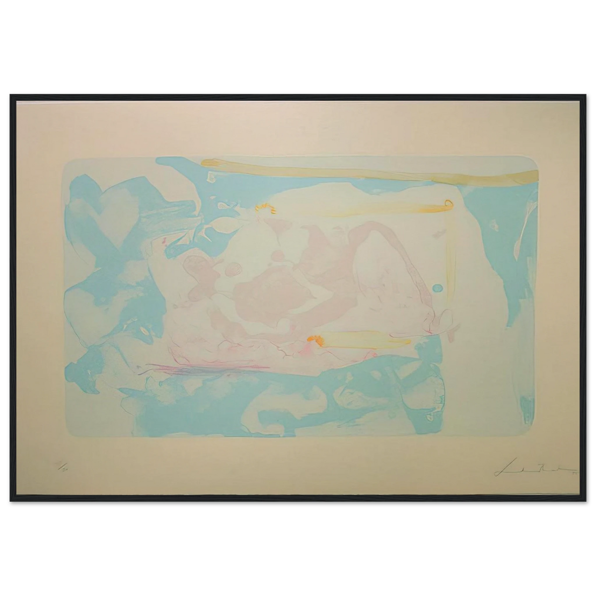 Reflections III - 1995 Framed Poster | Helen Frankenthaler Framed Prints Wall Art | Frankenthaler Helen