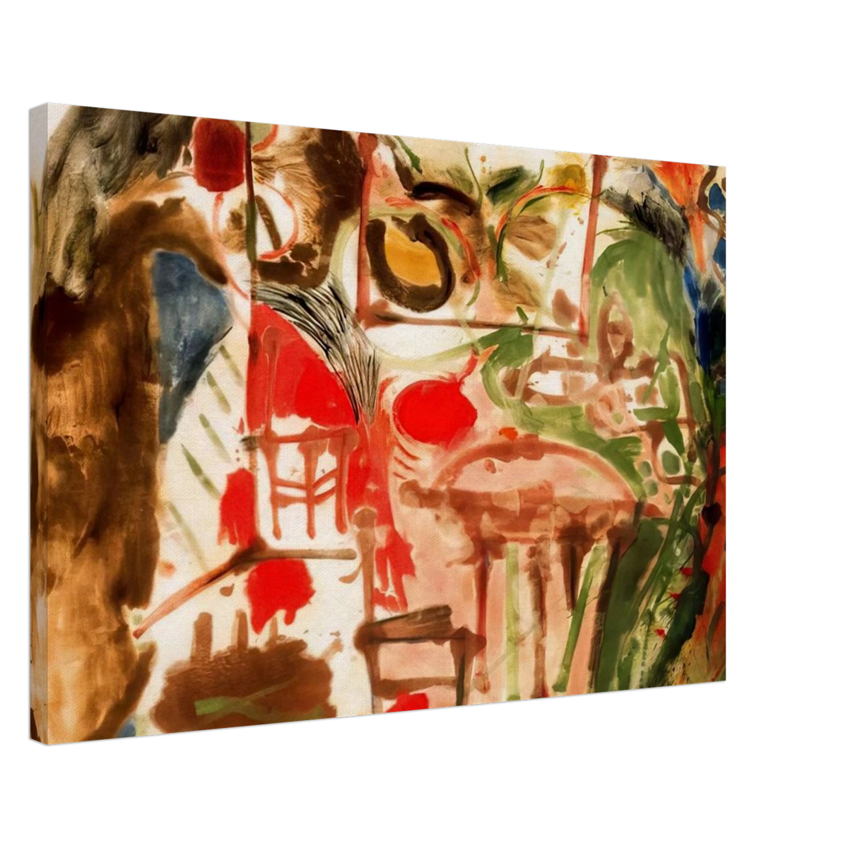 Interior - 1957 Canvas | Helen Frankenthaler Canvas | Frankenthaler Helen