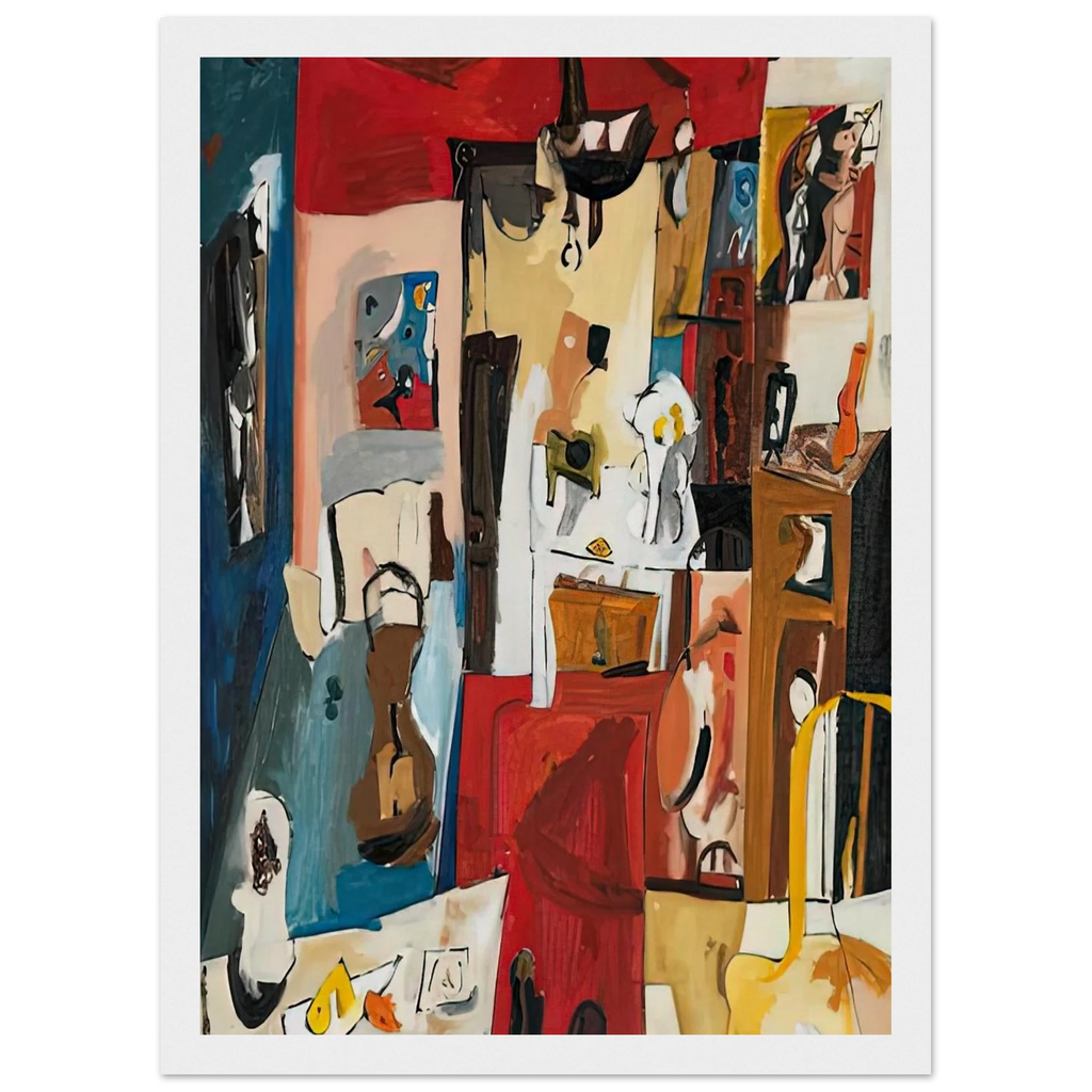 21st Street Studio, 1950- Framed Poster | Helen Frankenthaler Framed Prints Wall Art | Frankenthaler Helen