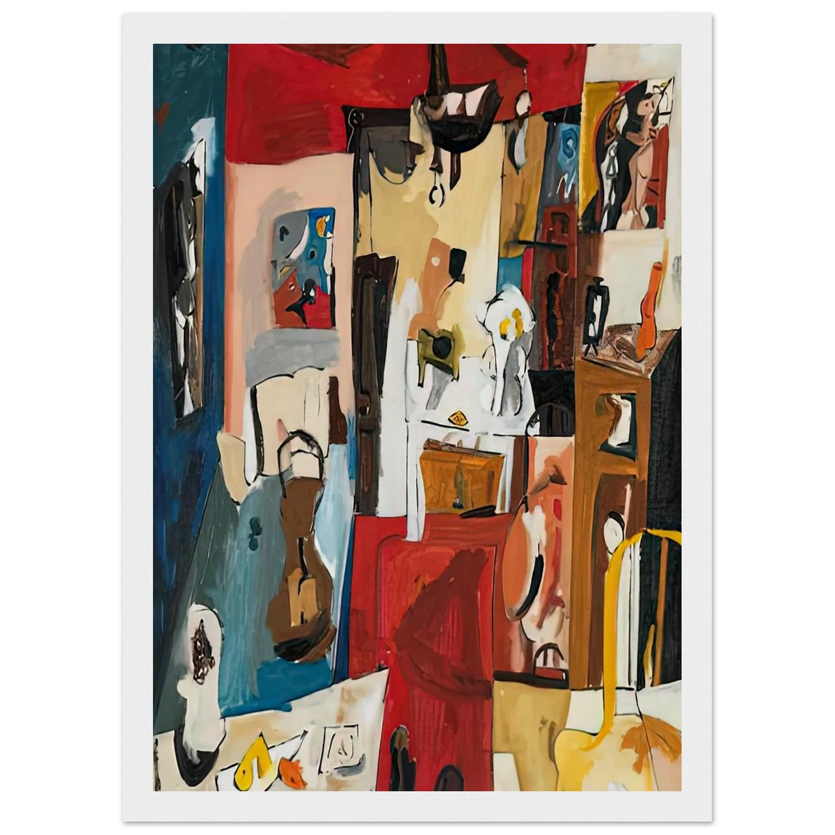 21st Street Studio, 1950- Framed Poster | Helen Frankenthaler Framed Prints Wall Art | Frankenthaler Helen