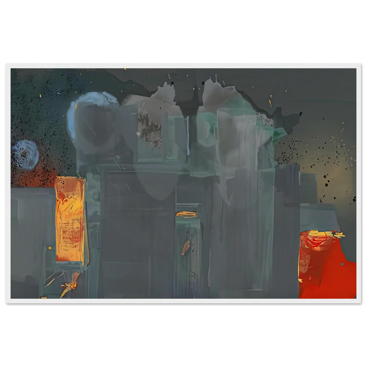 Janus, 1990- Framed Poster | Helen Frankenthaler Framed Prints Wall Art | Frankenthaler Helen