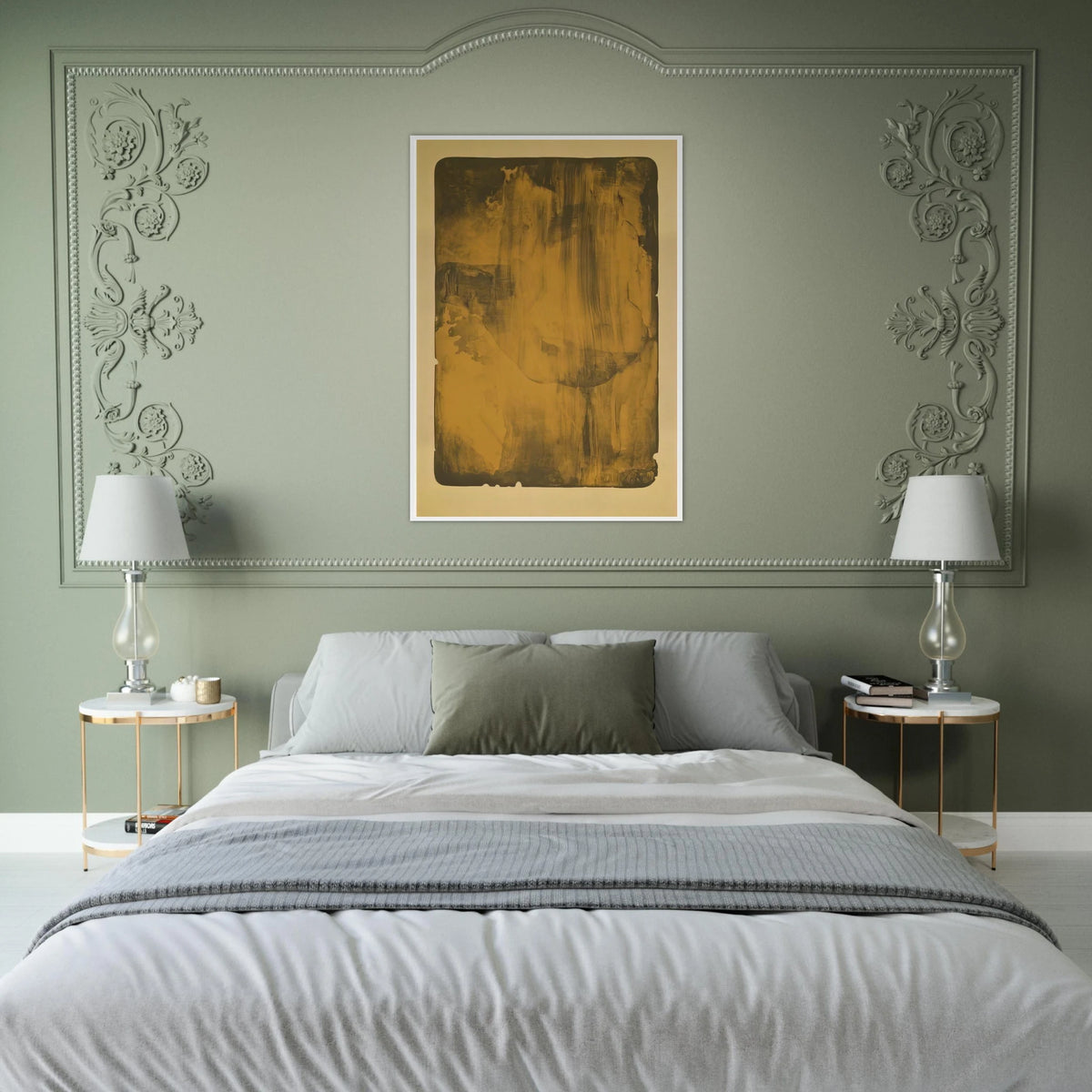 Bronze Smoke - 1978 Framed Poster | Helen Frankenthaler Framed Prints Wall Art | Frankenthaler Helen