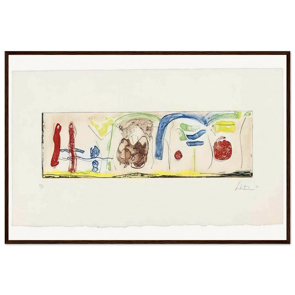 Bridges - 1996 Framed Poster | Helen Frankenthaler Framed Prints Wall Art | Frankenthaler Helen
