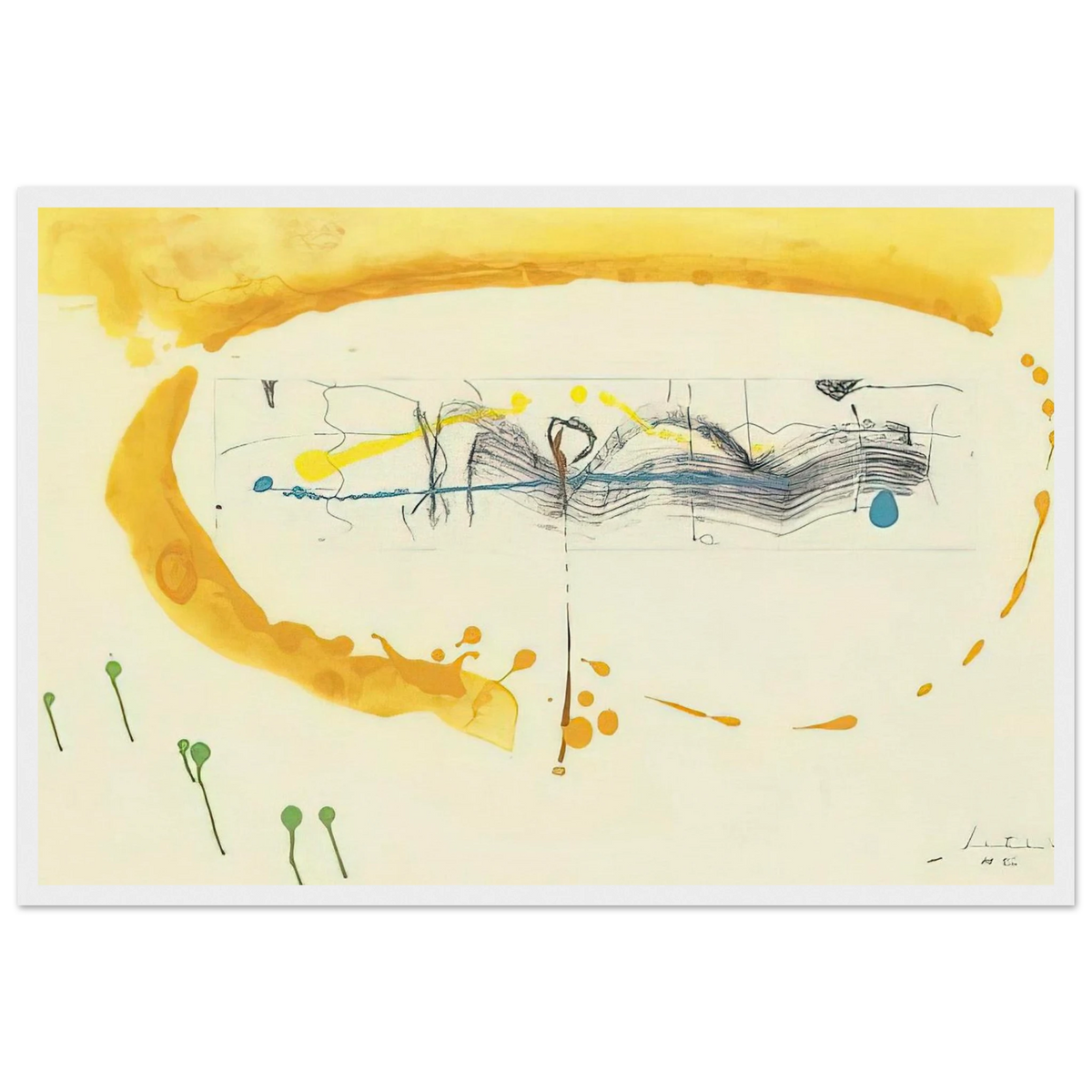 Making Music - 2000 Framed Poster | Helen Frankenthaler Framed Prints Wall Art | Frankenthaler Helen