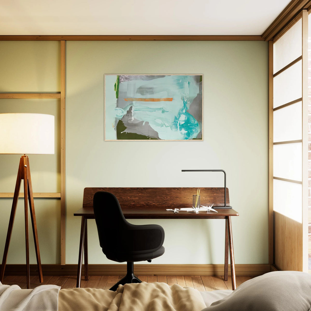 Poseidon, 1990- Framed Poster | Helen Frankenthaler Framed Prints Wall Art | Frankenthaler Helen