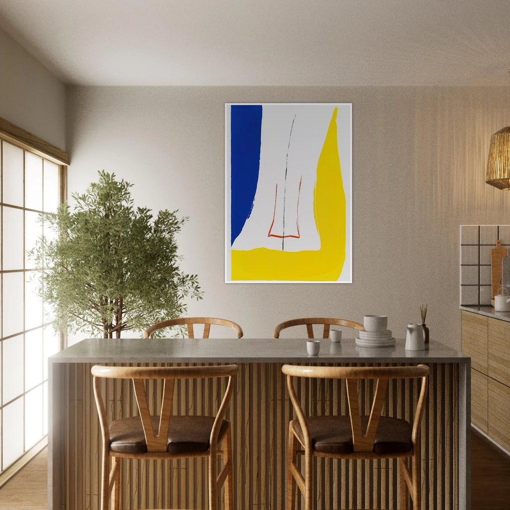 Sun Corner - 1968 Framed Poster | Helen Frankenthaler Framed Prints Wall Art | Frankenthaler Helen