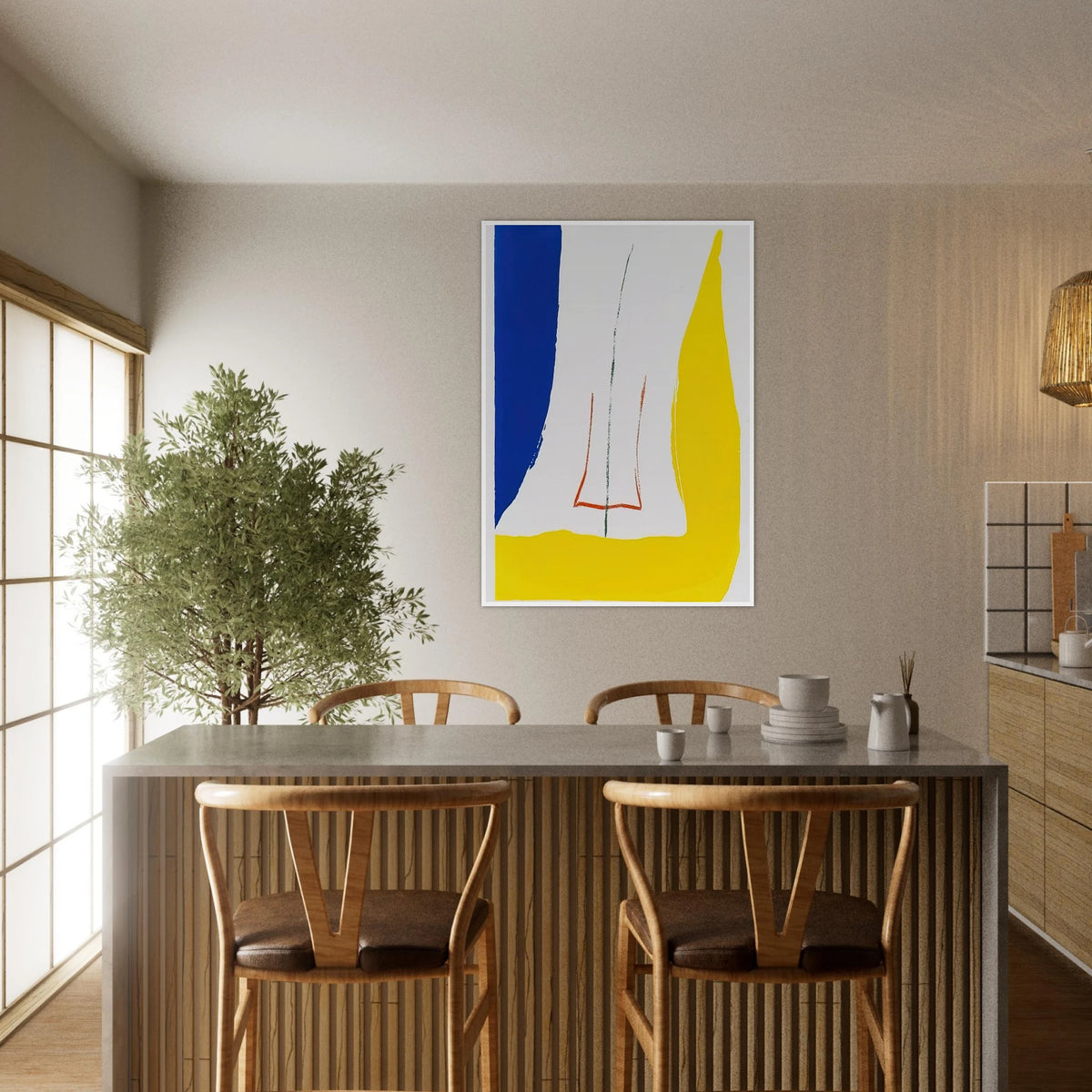 Sun Corner - 1968 Framed Poster | Helen Frankenthaler Framed Prints Wall Art | Frankenthaler Helen