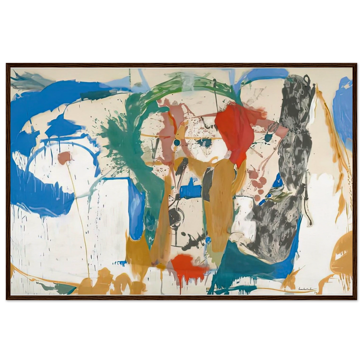 Madridscape, 1959- Framed Poster | Helen Frankenthaler Framed Prints Wall Art | Frankenthaler Helen