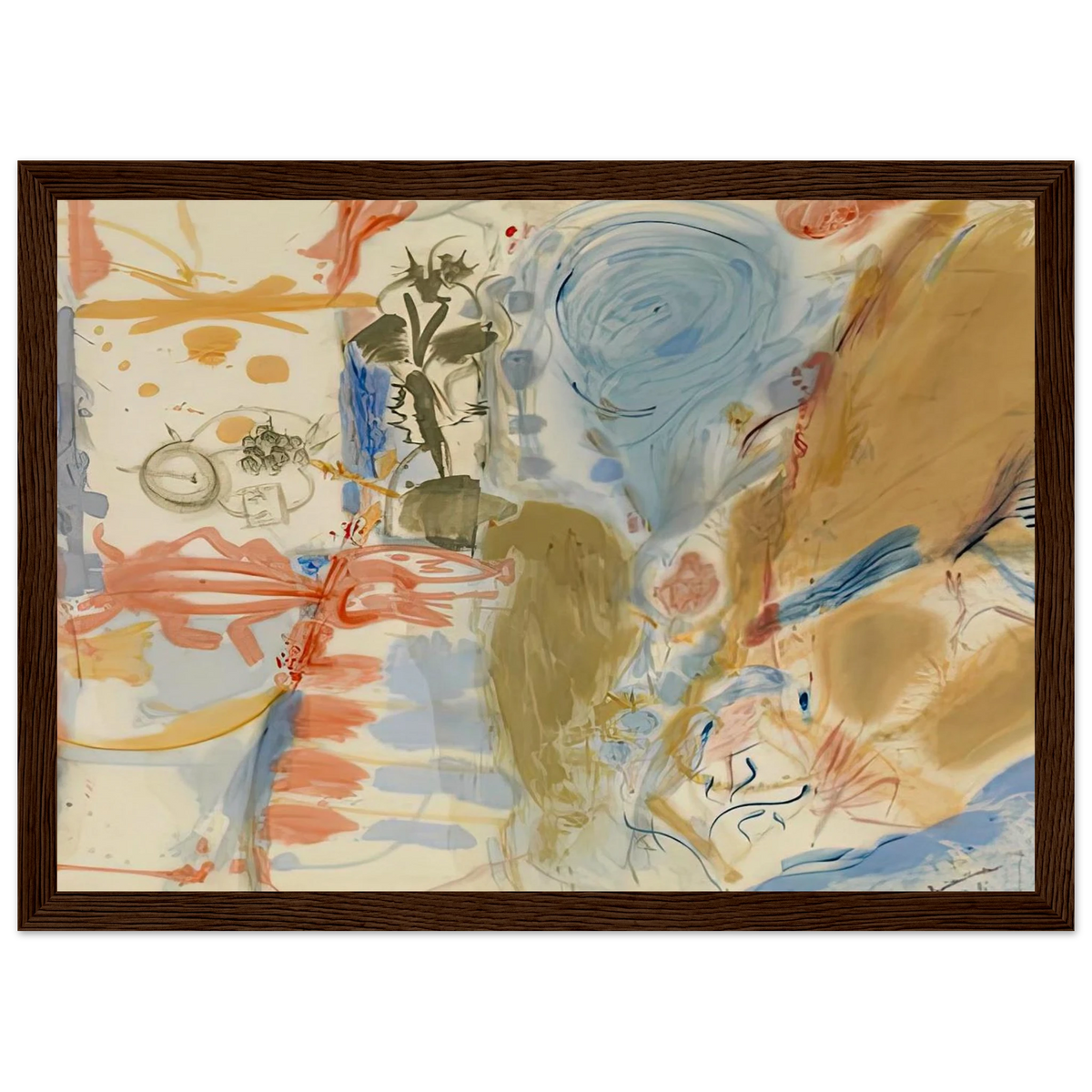 Western Dream, 1957- Framed Poster | Helen Frankenthaler Framed Prints Wall Art | Frankenthaler Helen
