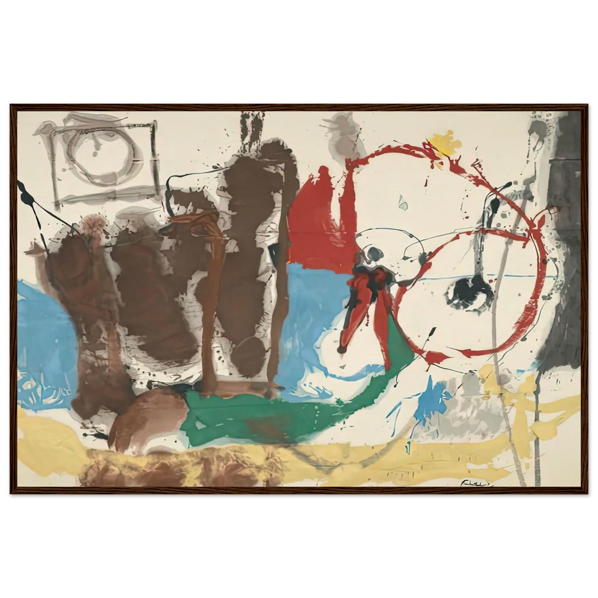 Mother Goose Melody, 1959- Framed Poster | Helen Frankenthaler Framed Prints Wall Art | Frankenthaler Helen