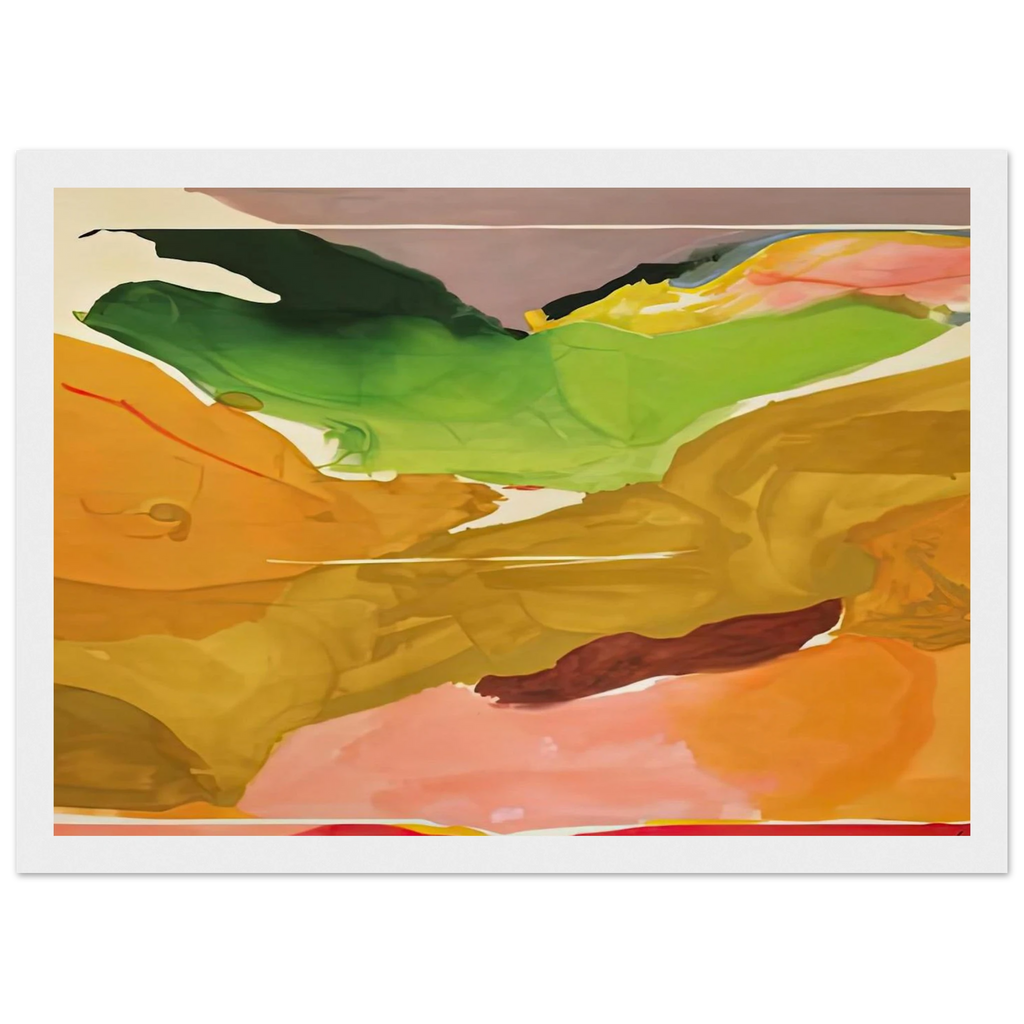 Nature Abhors a Vacuum, 1973- Framed Poster | Helen Frankenthaler Framed Prints Wall Art | Frankenthaler Helen
