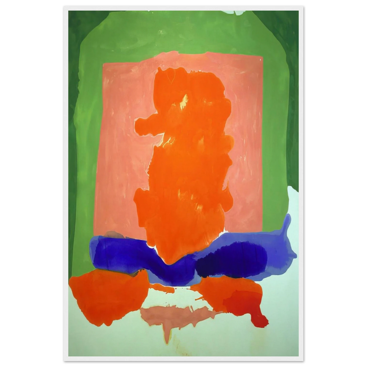 Small s Paradise - 1964 Framed Poster | Helen Frankenthaler Framed Prints Wall Art | Frankenthaler Helen