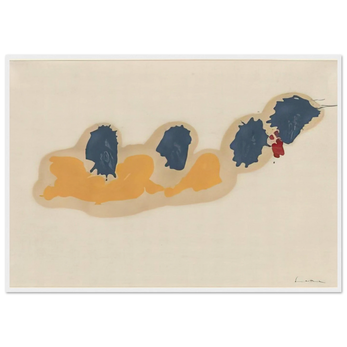 April IV - 1960 Framed Poster | Helen Frankenthaler Framed Prints Wall Art | Frankenthaler Helen