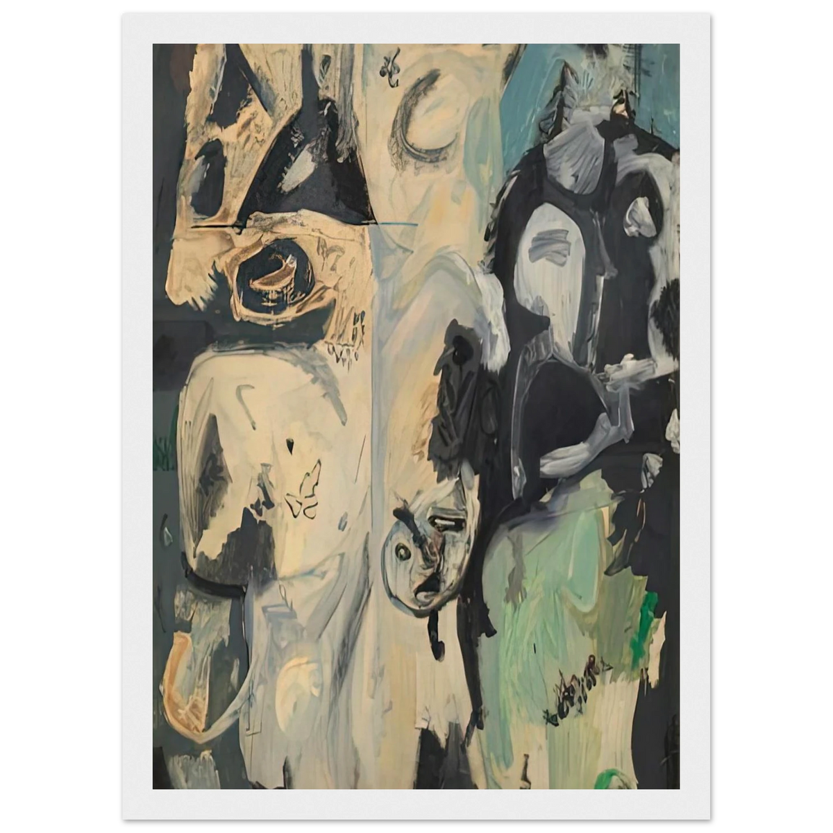 Untitled, 1950- Framed Poster | Helen Frankenthaler Framed Prints Wall Art | Frankenthaler Helen