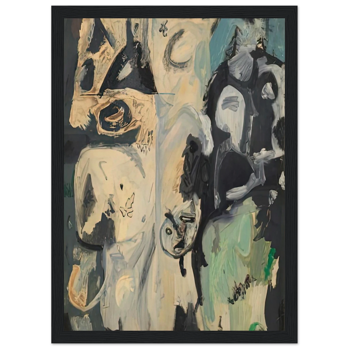 Untitled, 1950- Framed Poster | Helen Frankenthaler Framed Prints Wall Art | Frankenthaler Helen