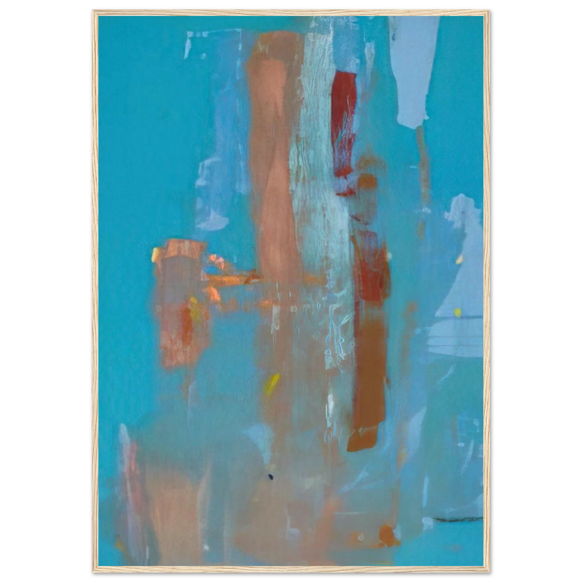 In on Blue - 1976 Framed Poster | Helen Frankenthaler Framed Prints Wall Art | Frankenthaler Helen