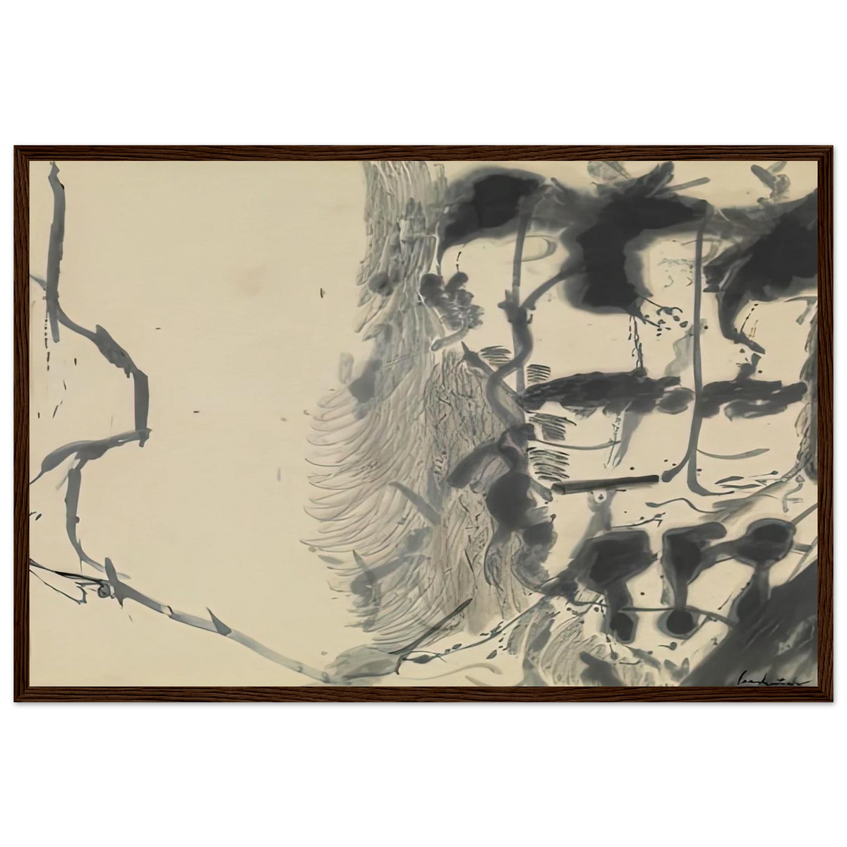 New York Bamboo, 1957- Framed Poster | Helen Frankenthaler Framed Prints Wall Art | Frankenthaler Helen