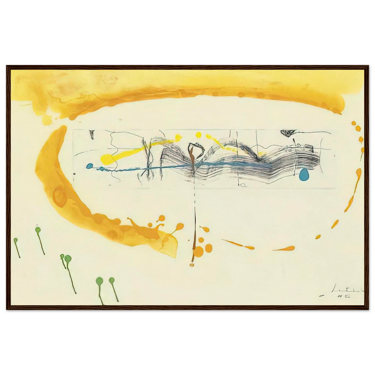 Making Music - 2000 Framed Poster | Helen Frankenthaler Framed Prints Wall Art | Frankenthaler Helen