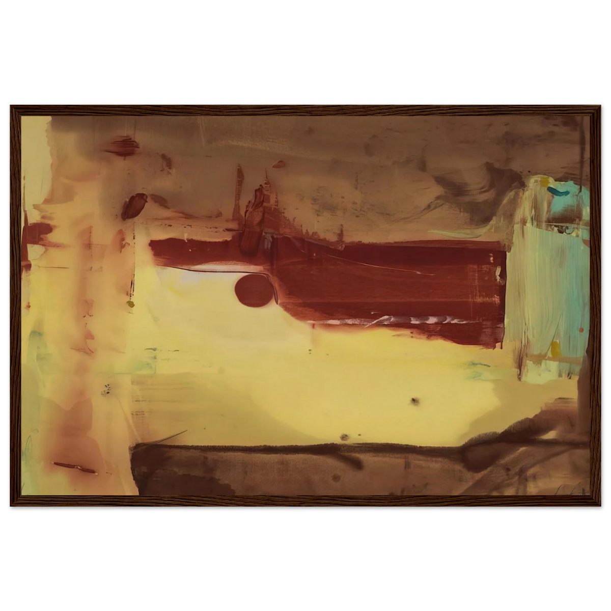 Desert Pass - 1976 Framed Poster | Helen Frankenthaler Framed Prints Wall Art | Frankenthaler Helen