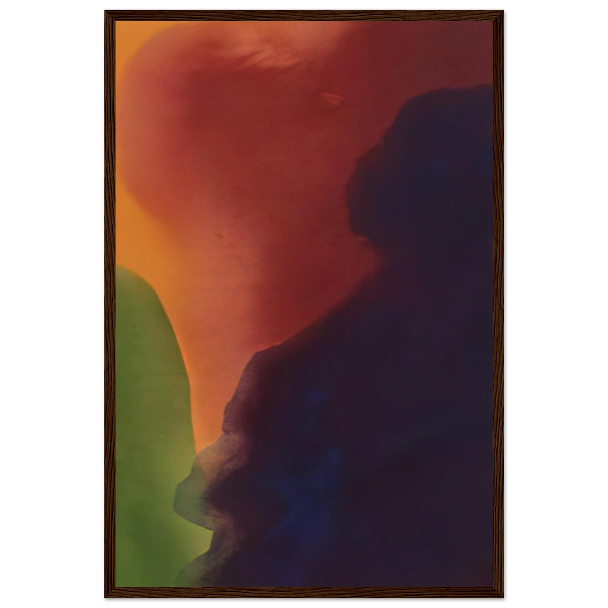 Blue Atmosphere III - 1963 Framed Poster | Helen Frankenthaler Framed Prints Wall Art | Frankenthaler Helen