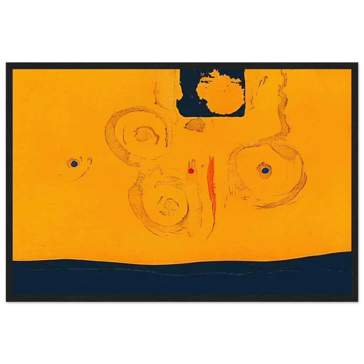 Plaza Real - 1988 Framed Poster | Helen Frankenthaler Framed Prints Wall Art | Frankenthaler Helen