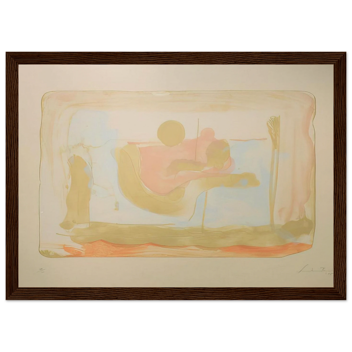 Reflections I - 1995 Framed Poster | Helen Frankenthaler Framed Prints Wall Art | Frankenthaler Helen