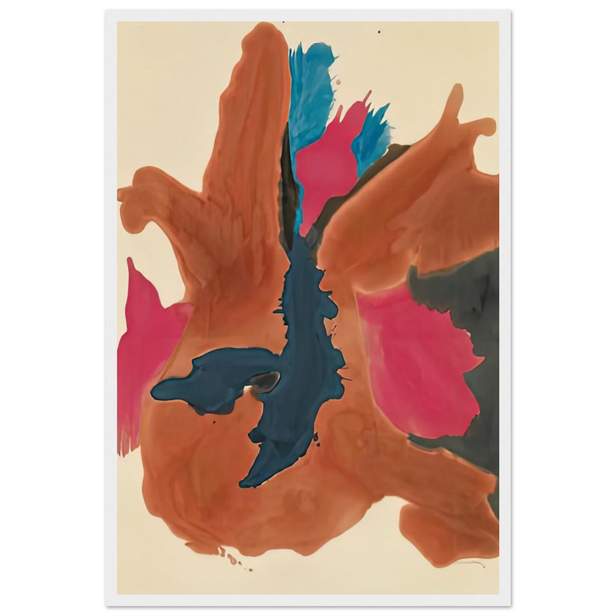 Pink Lady, 1963- Framed Poster | Helen Frankenthaler Framed Prints Wall Art | Frankenthaler Helen
