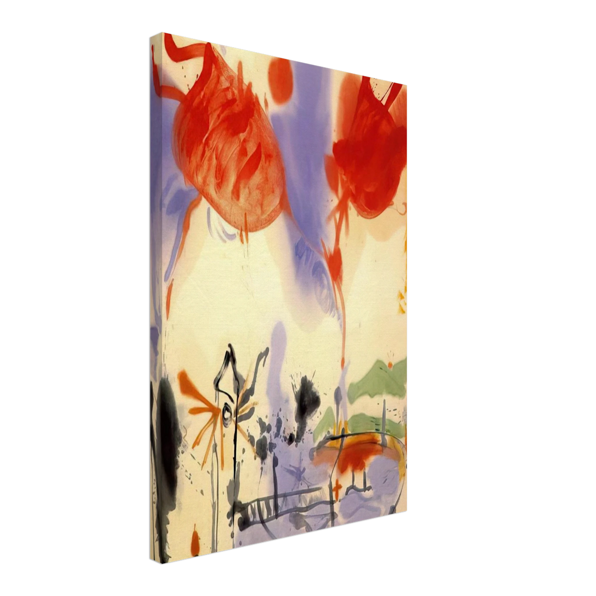 Round Trip - 1957 Canvas | Helen Frankenthaler Canvas | Frankenthaler Helen