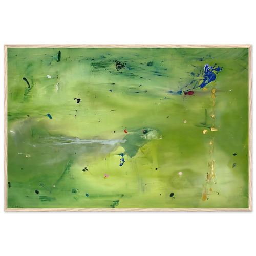 A Green Thought in a Green Shade - 1981 Framed Poster | Helen Frankenthaler Framed Prints Wall Art | Frankenthaler Helen
